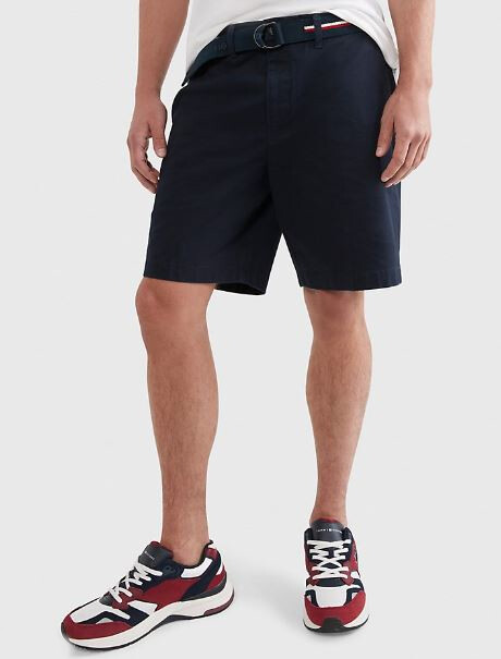 

Шорты с поясом Tommy Hilfiger Belted Twill Club, темно-синий