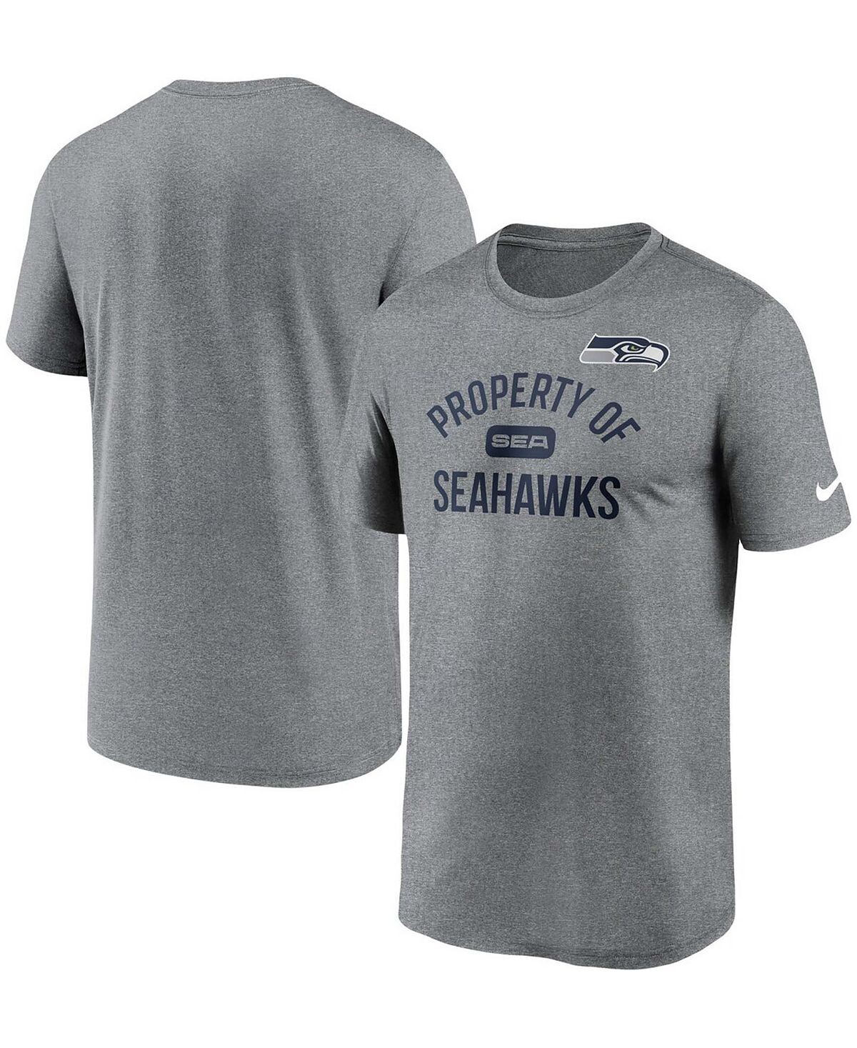 

Мужская футболка с меланжевым покрытием seattle seahawks property of legend performance Nike, мульти