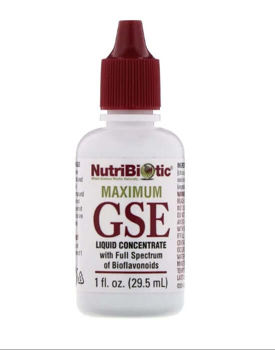 Maximum GSE, жидкий концентрат, 29,5 мл, NutriBiotic nutribiotic gse веганский экстракт семян грейпфрута жидкий концентрат 118 мл