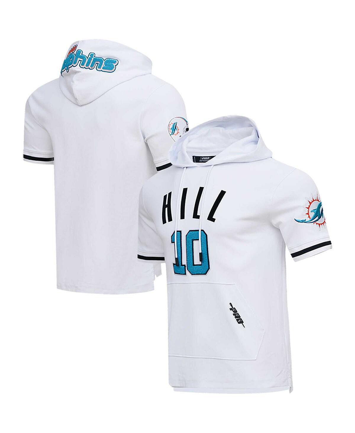 Мужская футболка с капюшоном tyreek hill white miami dolphins с именем и номером игрока Pro Standard, белый