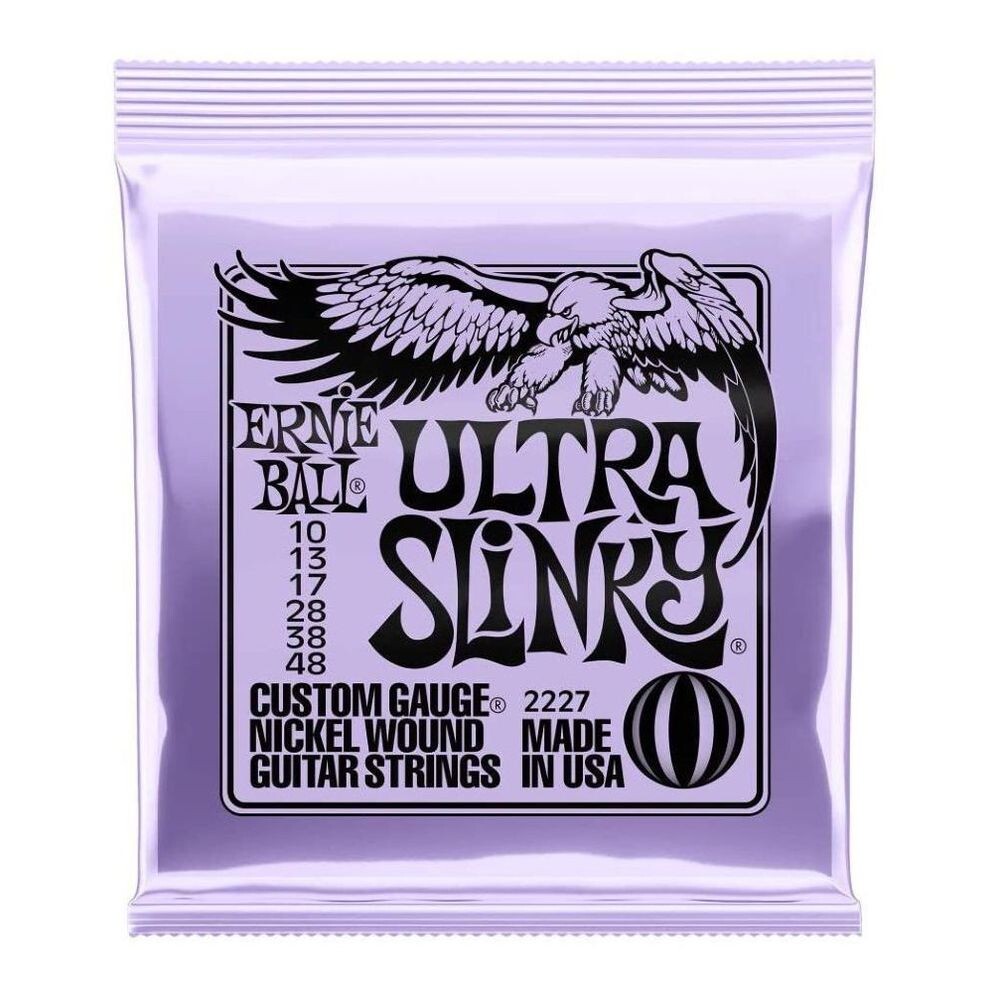 

Струны Ernie Ball 2227 Ultra Slinky для электрогитарыс никелевой обмоткой (калибр 10-48)