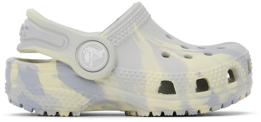 

Мраморные классические сабо Baby Blue & Off-White Crocs