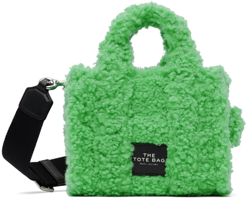 

Зеленая объемная сумка-тоут Micro 'The Teddy' Marc Jacobs