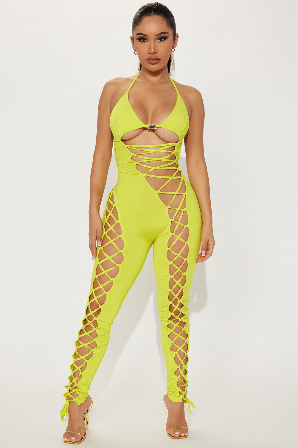 

Комбинезон Fashion Nova MJ5851FN, лаймовый