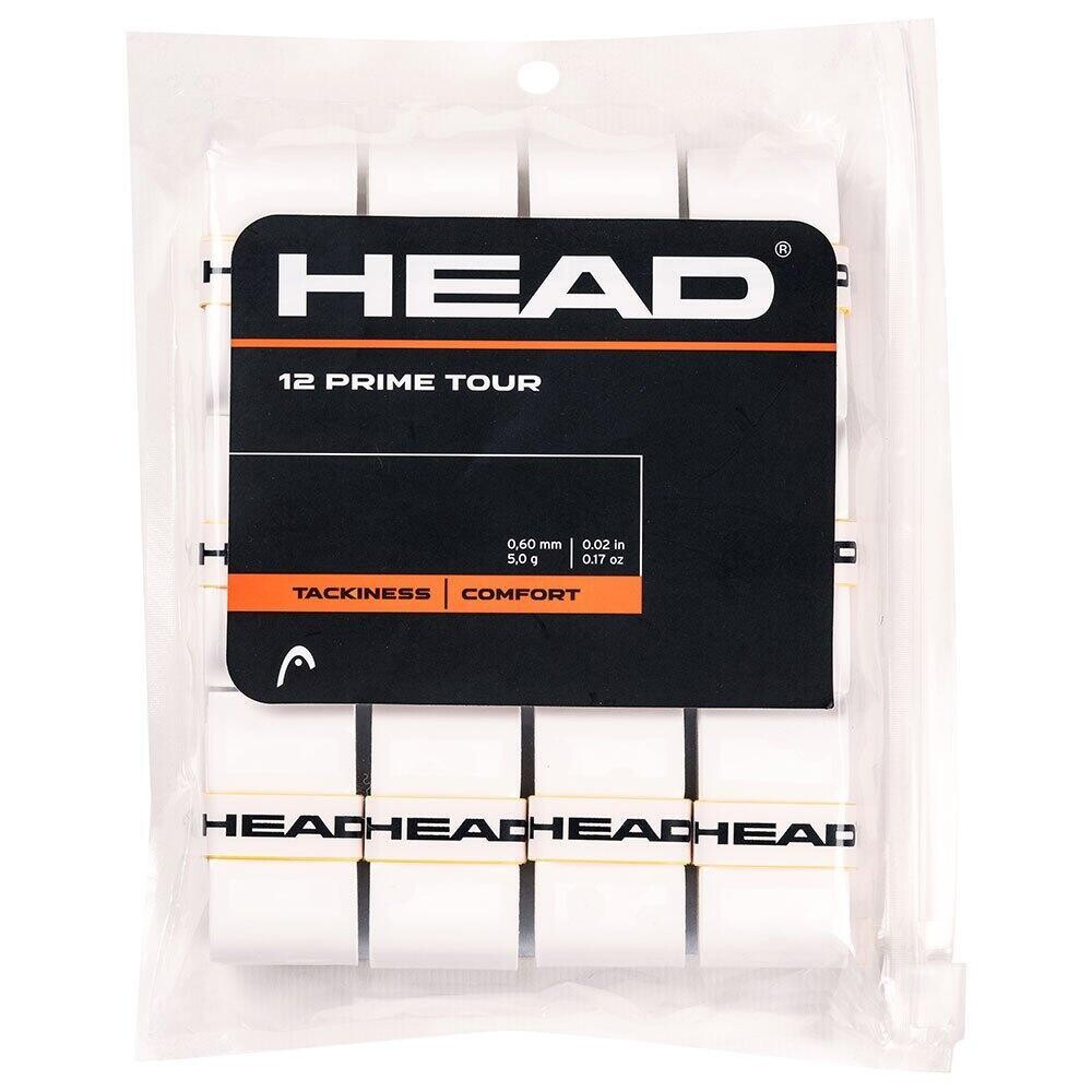 

Грипсы HEAD Prime Tour Overgrips белого цвета, 12 шт., белый
