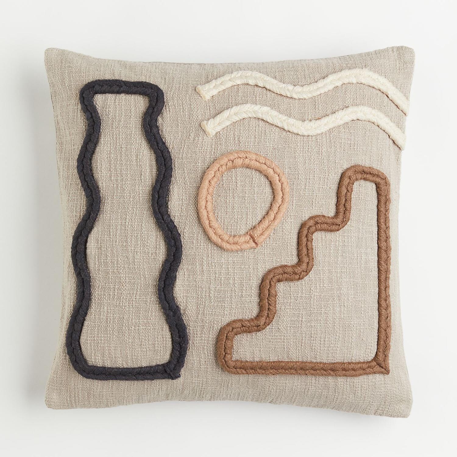 

Чехол для подушки H&M Home Cotton, светло-бежевый