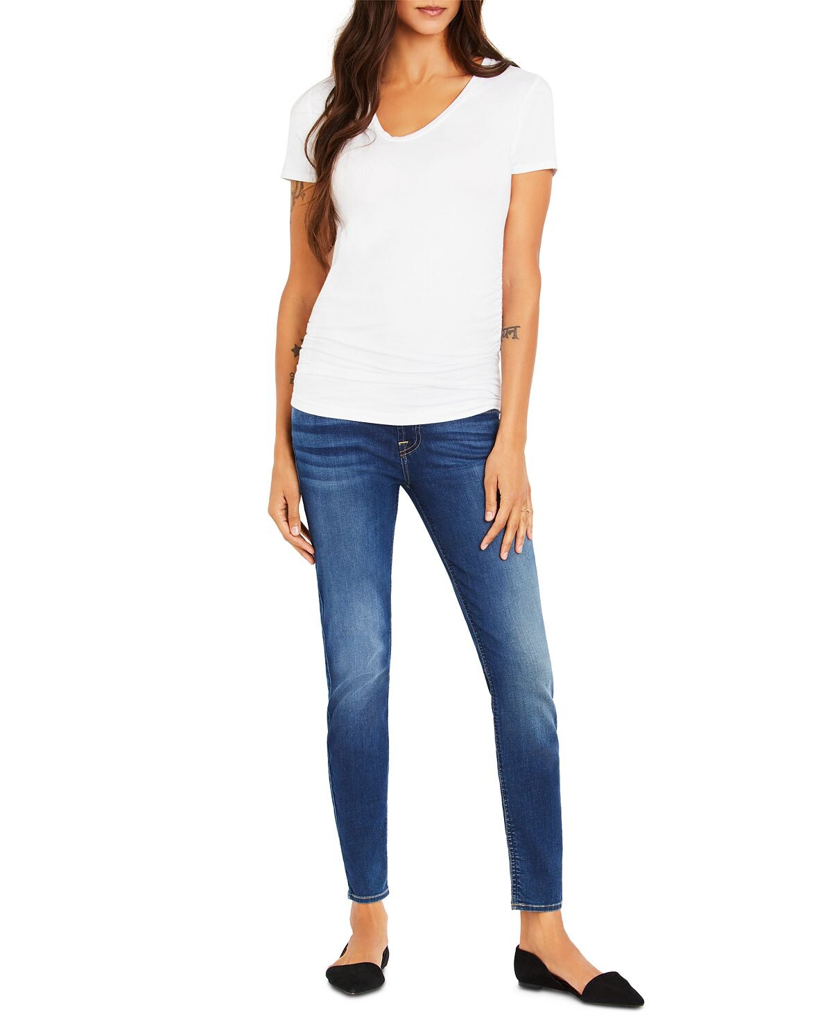 

Джинсы скинни для беременных secret fit belly b(air) 7 For All Mankind