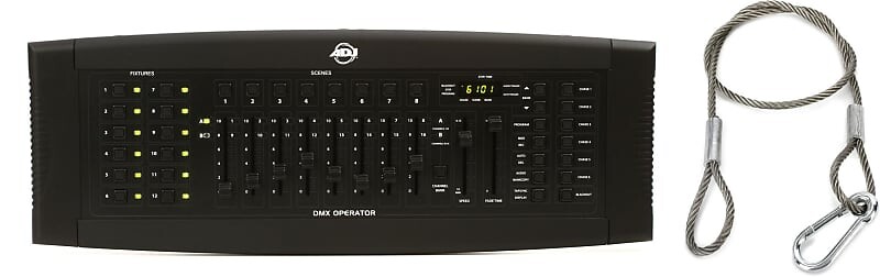 

ADJ DMX Operator 192-канальный контроллер освещения DMX в комплекте с кабелем ADJ S-Cable/60 страховочным кабелем 60lb American DJ DMX-OPERATOR=1 SCABLE 60=1