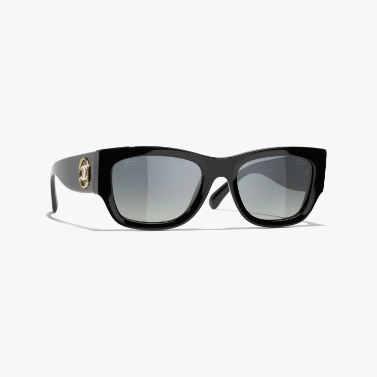

Солнцезащитные очки Chanel Rectangle, чёрный