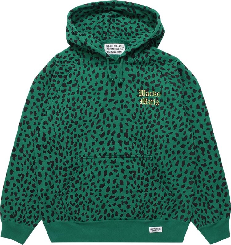 

Толстовка Wacko Maria Washed Heavy Weight Pullover Hooded Sweatshirt (Type-3) 'Green', зеленый