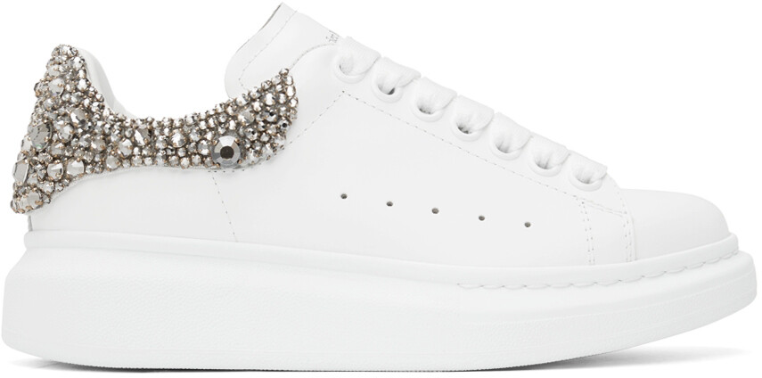 

Бело-серебристые массивные кроссовки Alexander McQueen