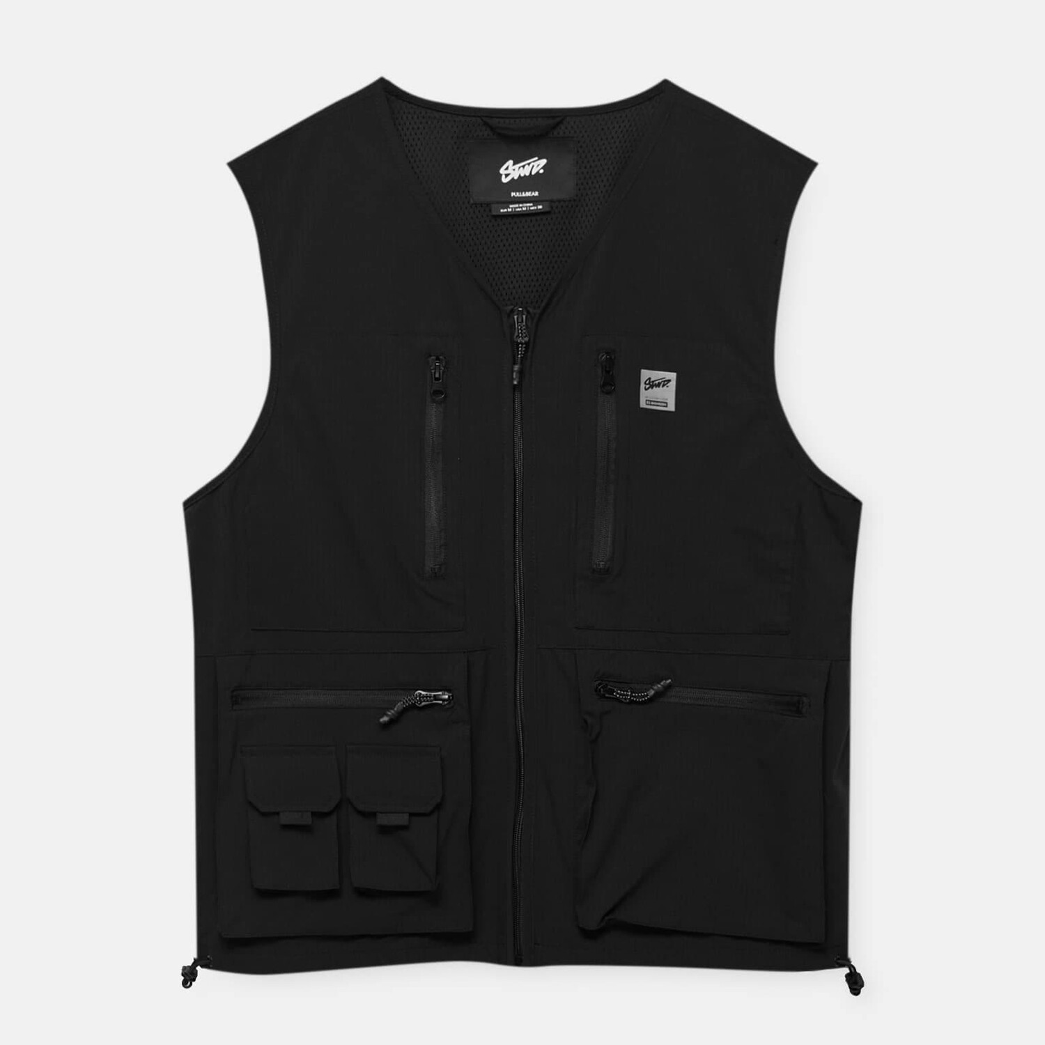

Жилет Pull&Bear Stwd Multi-pocket Utility, черный