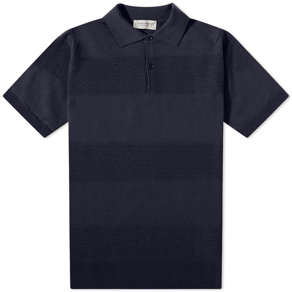 

Футболка John Smedley Textured Stripe Knit Polo