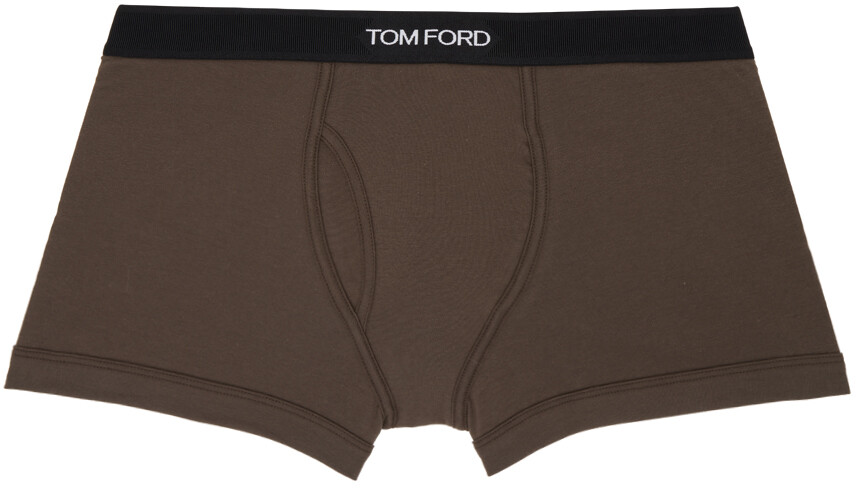 

Коричневые жаккардовые боксеры TOM FORD