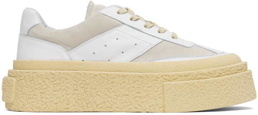 

Белые кроссовки на платформе MM6 Maison Margiela