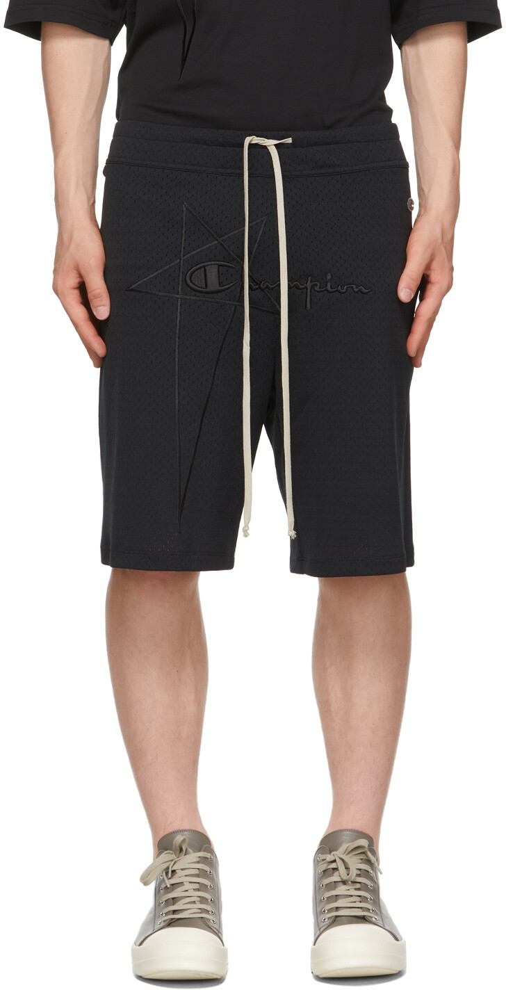 

Черные сетчатые шорты Champion Edition Rick Owens