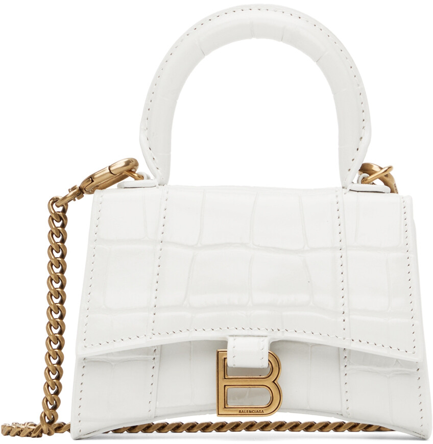 

Белая сумка XXS с верхней ручкой Balenciaga, Белый