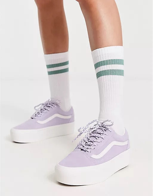 

Кроссовки на высокой подошве Vans Old Skool Stackform, сиреневый