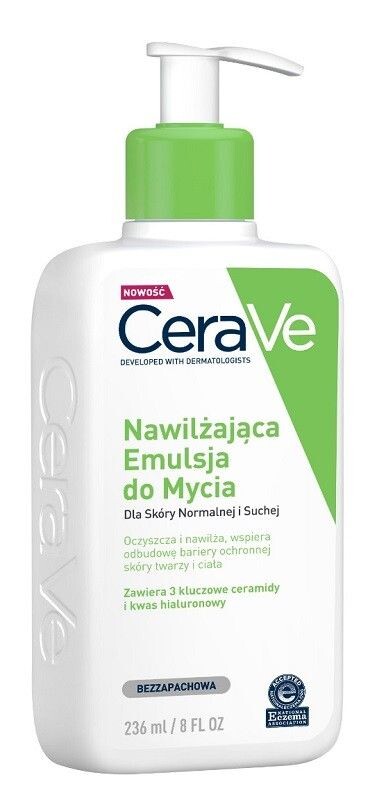 CeraVe Nawilżająca Emulsja do Mycia эмульсия для умывания лица и тела, 473 ml cetaphil em emulsja micelarna do mycia 236 ml эмульсия для умывания лица и тела 236 ml