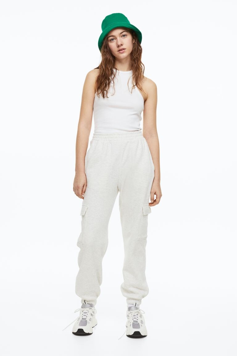 

Джоггеры H&M, светло-серый меланж
