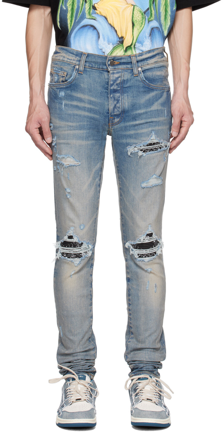 

Синие джинсы-бандана AMIRI MX1