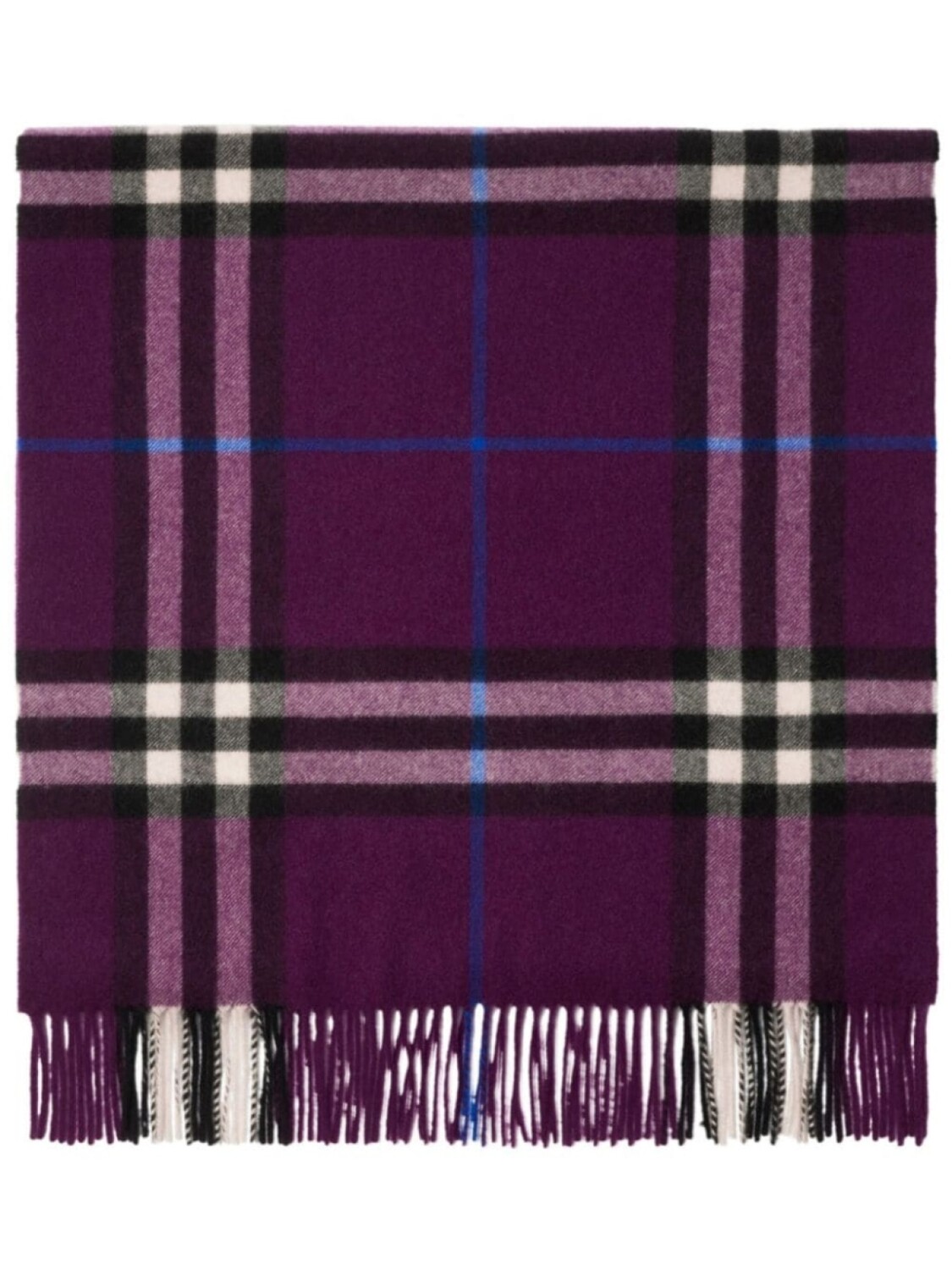 

Burberry кашемировый шарф в клетку, фиолетовый