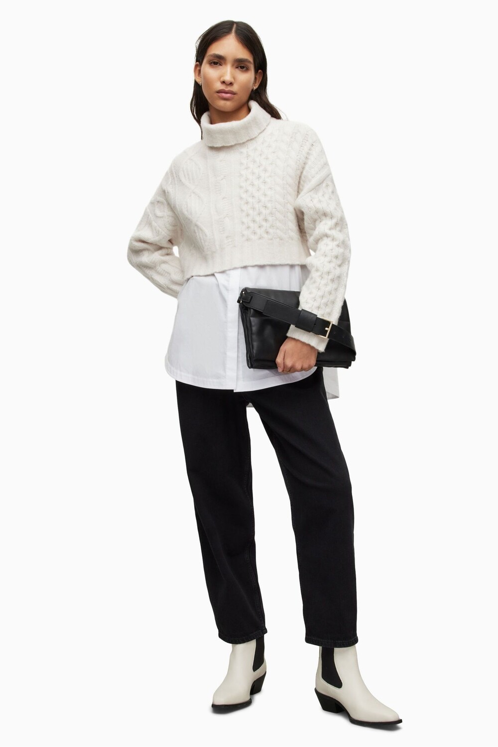 

Белый свитер AllSaints Claude All Saints, белый