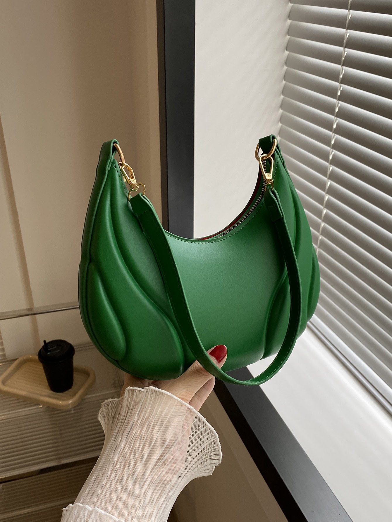 Легкая деловая повседневная модная однотонная универсальная женская сумка на одно плечо для девочек-подростков, зеленый