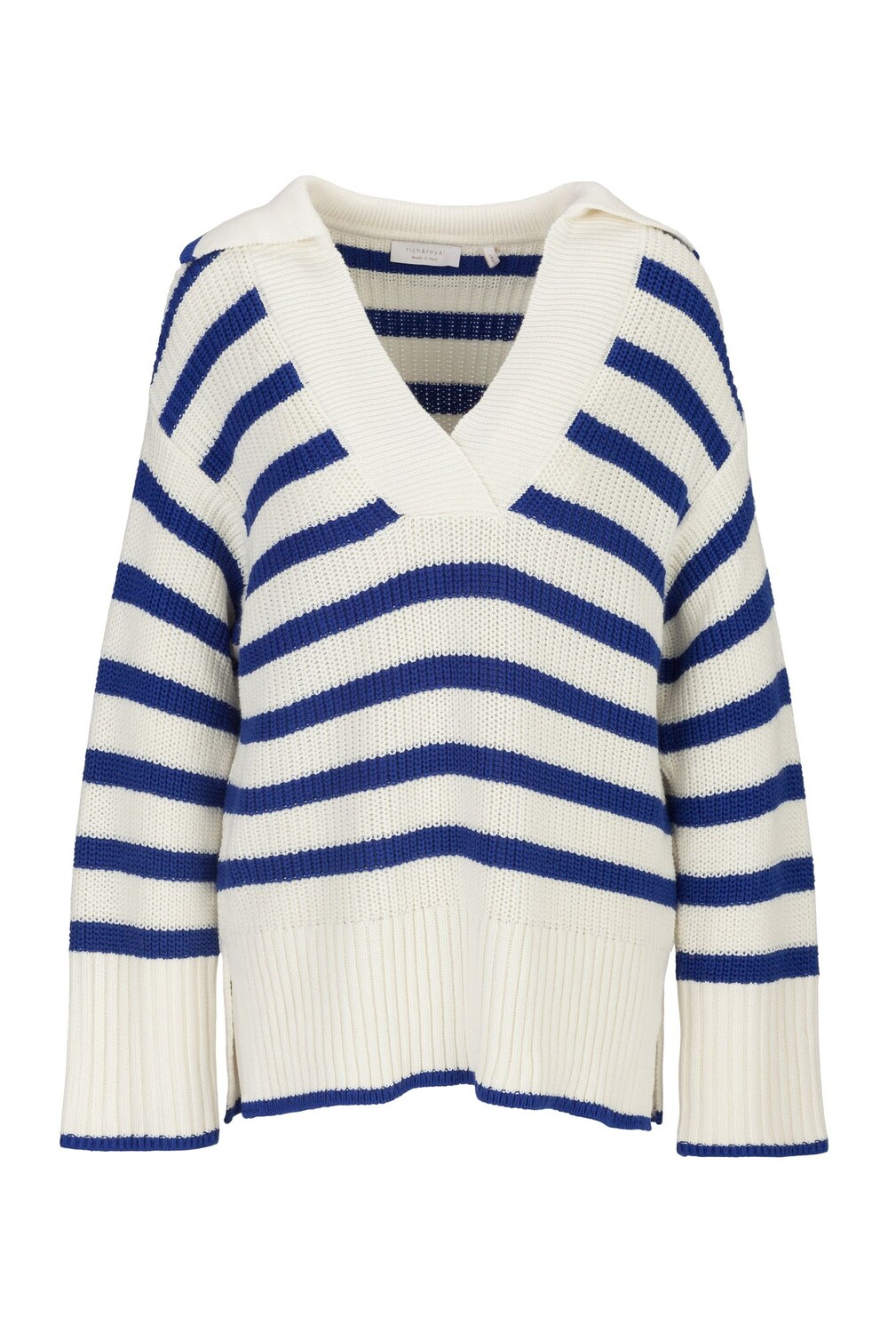 

Свитер Rich & Royal Strick Trophy Neck, синий