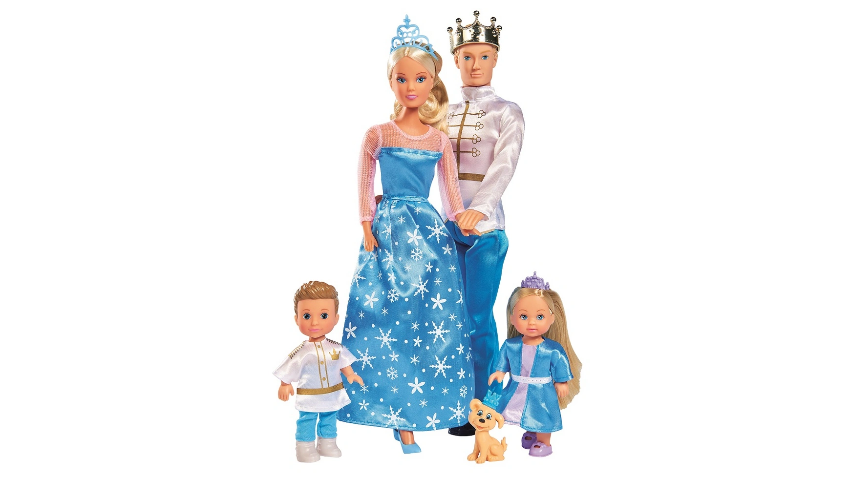 Семейный комплект steffi love xxl royal family Simba кукла steffi love штеффи в летней одежде 29 см 5736375 розовый