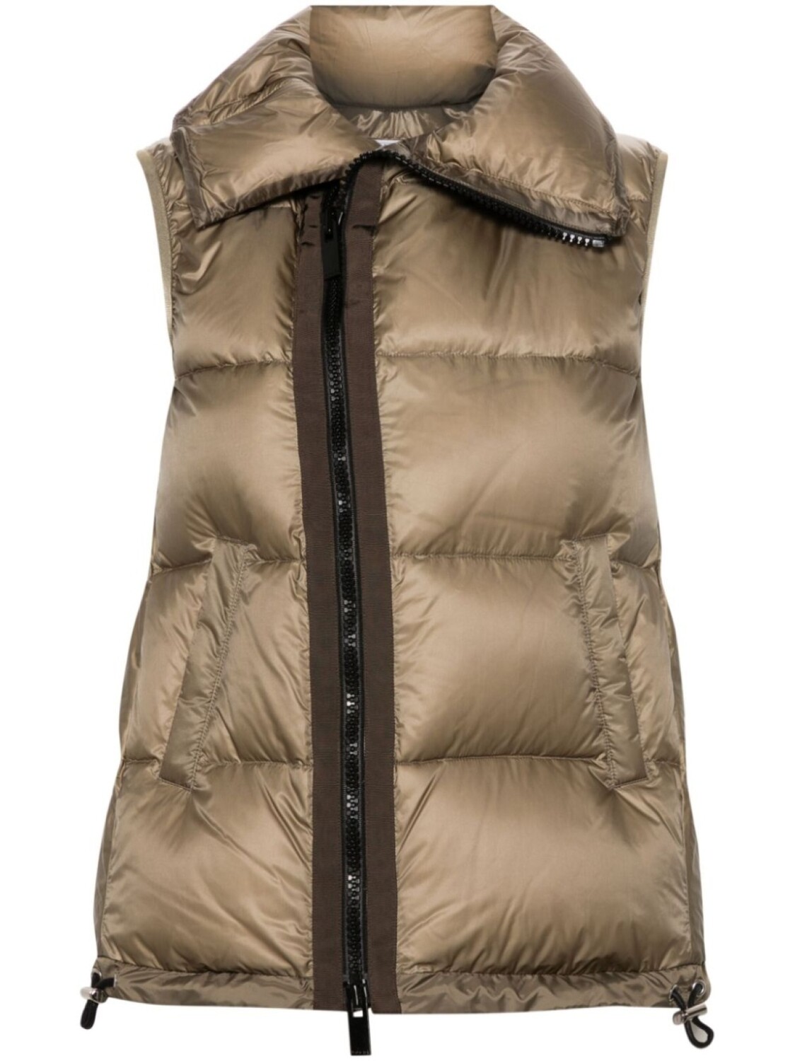 

Sacai стеганый жилет, коричневый