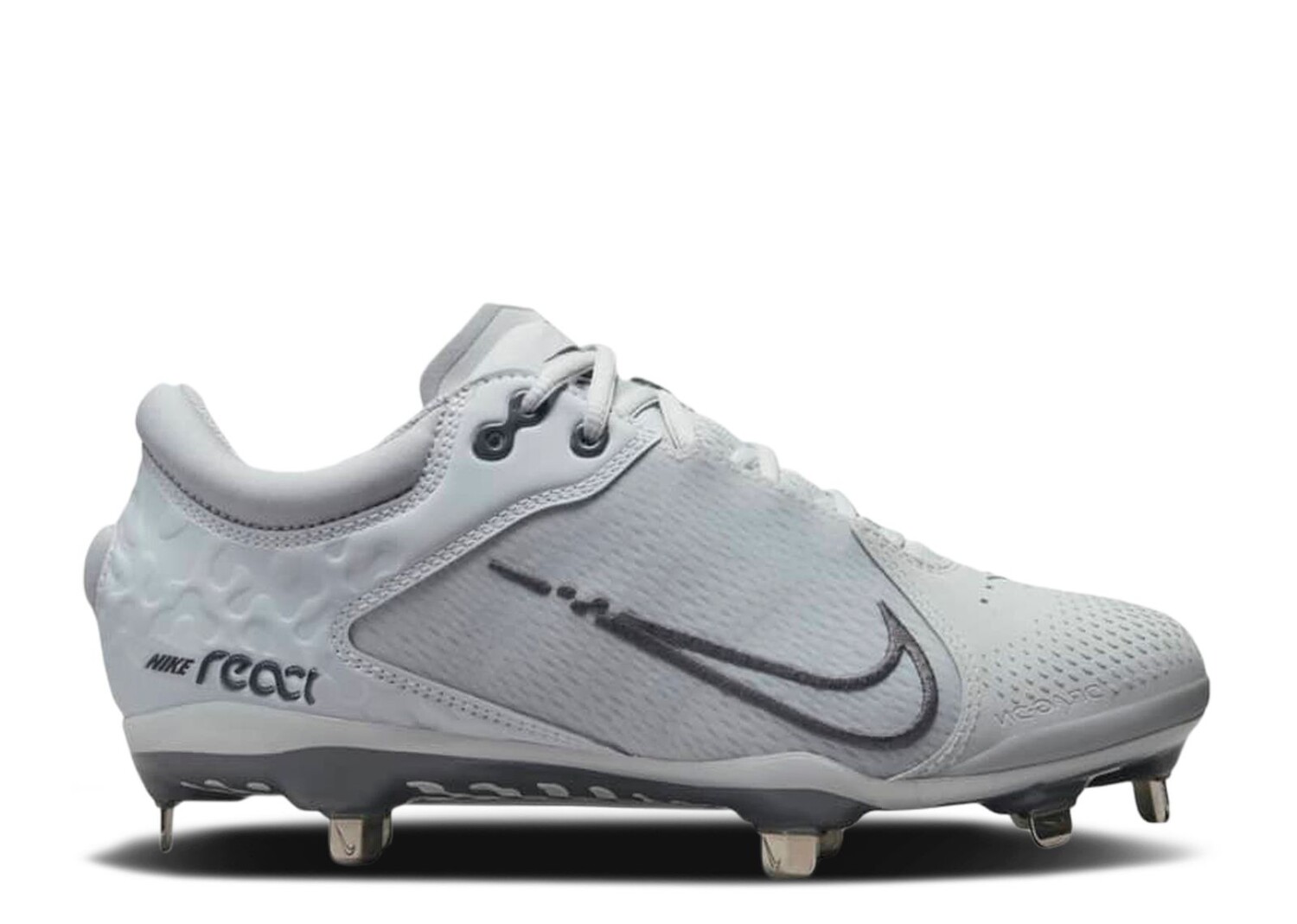 

Кроссовки Nike Wmns Hyperdiamond 4 Elite 'Pure Platinum Wolf Grey', серый