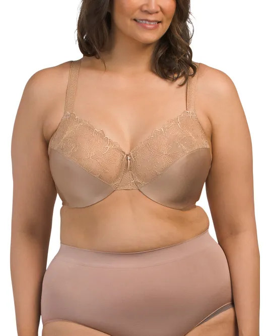 

Бюстгальтер-минимайзер тонкого силуэта для полной фигуры Wacoal, цвет Praline