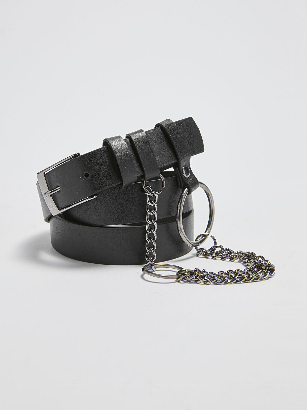 

Женский джинсовый ремень с кожаной цепочкой LCW Accessories