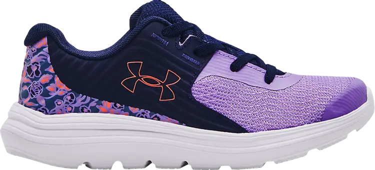 

Кроссовки Under Armour Outhustle Print PS Vivid Lilac Midnight Navy, фиолетовый