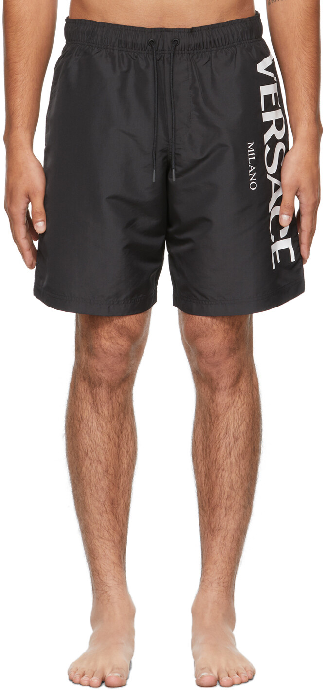 

Черные плавки с логотипом Versace Underwear