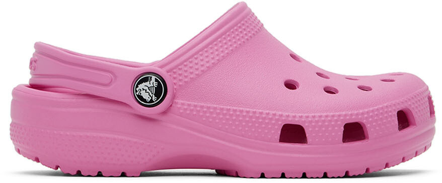 

Детские розовые классические сабо Crocs