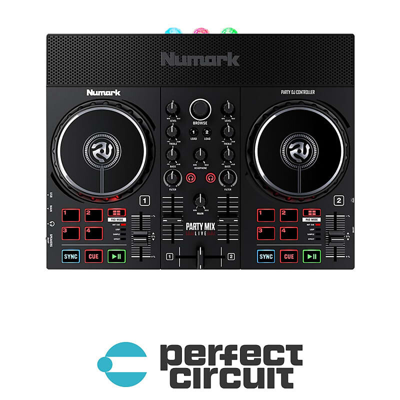 

Numark Party Mix Live DJ контроллер с динамиками Party Mix Live DJ Controller with Speakers