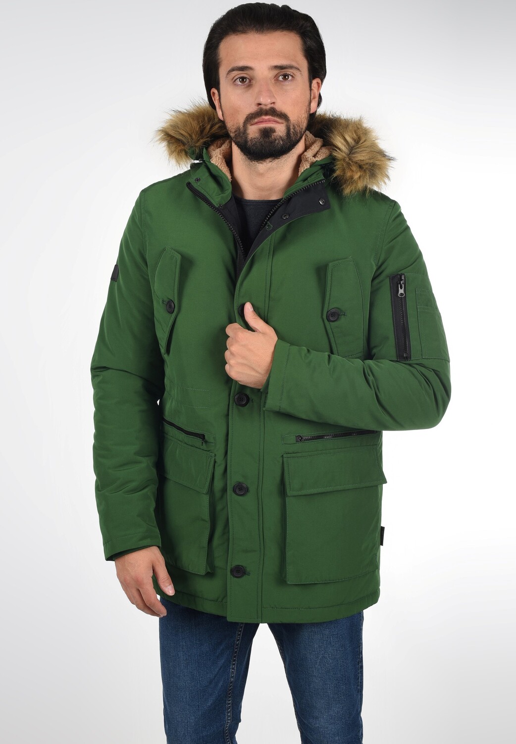 

Пальто зимнее Indicode Jeans, зеленый