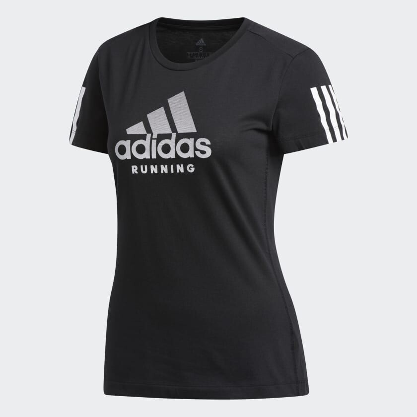 

Футболка adidas Run It Badge of Sport Soft Tee, Black, Черный