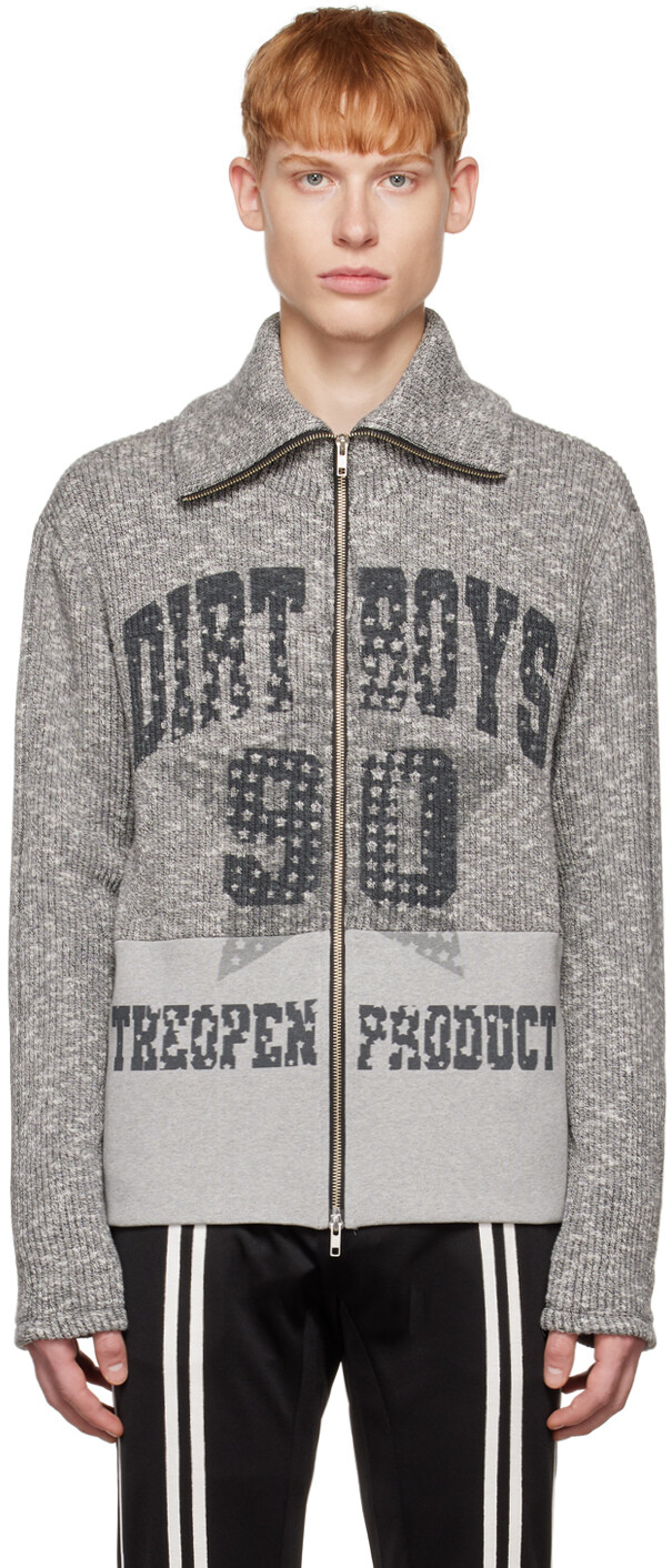 

Эксклюзивная серая куртка для мальчиков SSENSE Dirt TheOpen Product