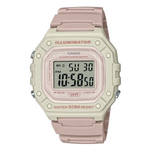 Часы CASIO Fashion Stylish Sports 50m Waterproof Pink White Watch Digital, мультиколор