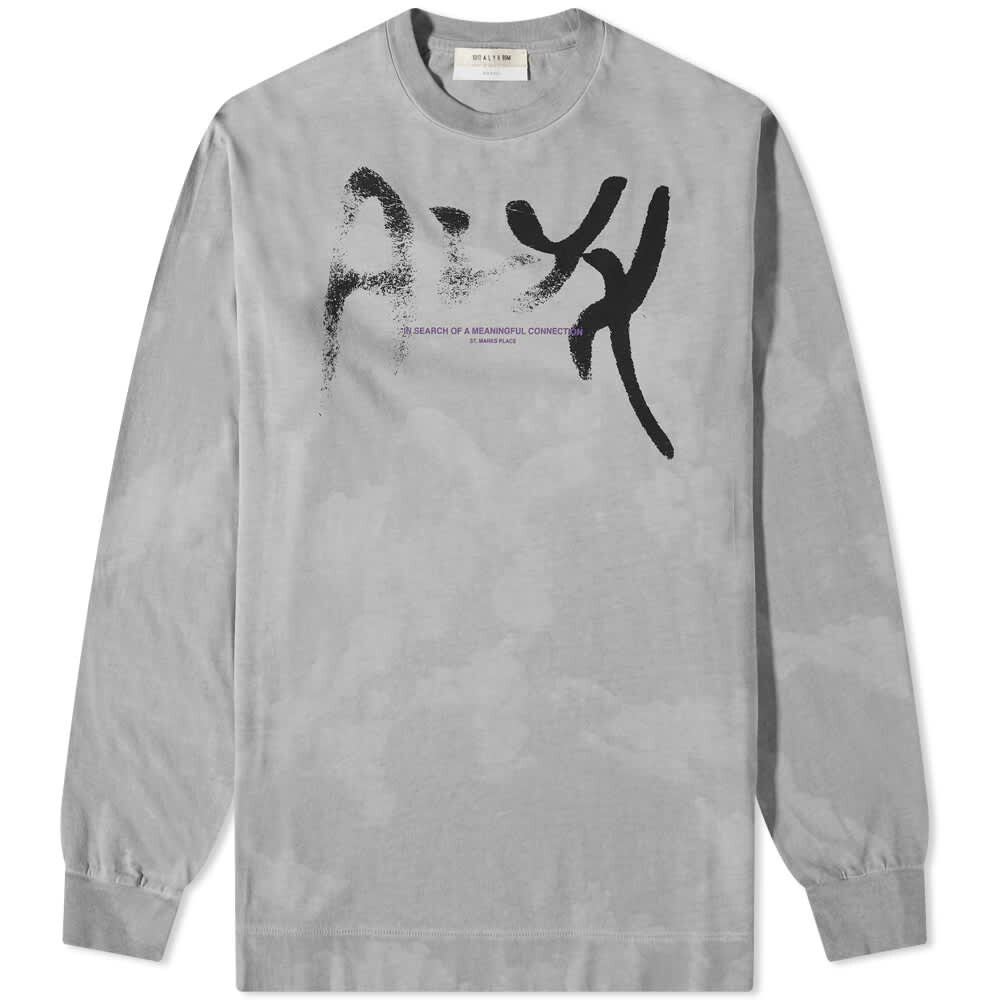 

Футболка 1017 ALYX 9SM Long Sleeve Meaningful Connection Treated Tee, Серый