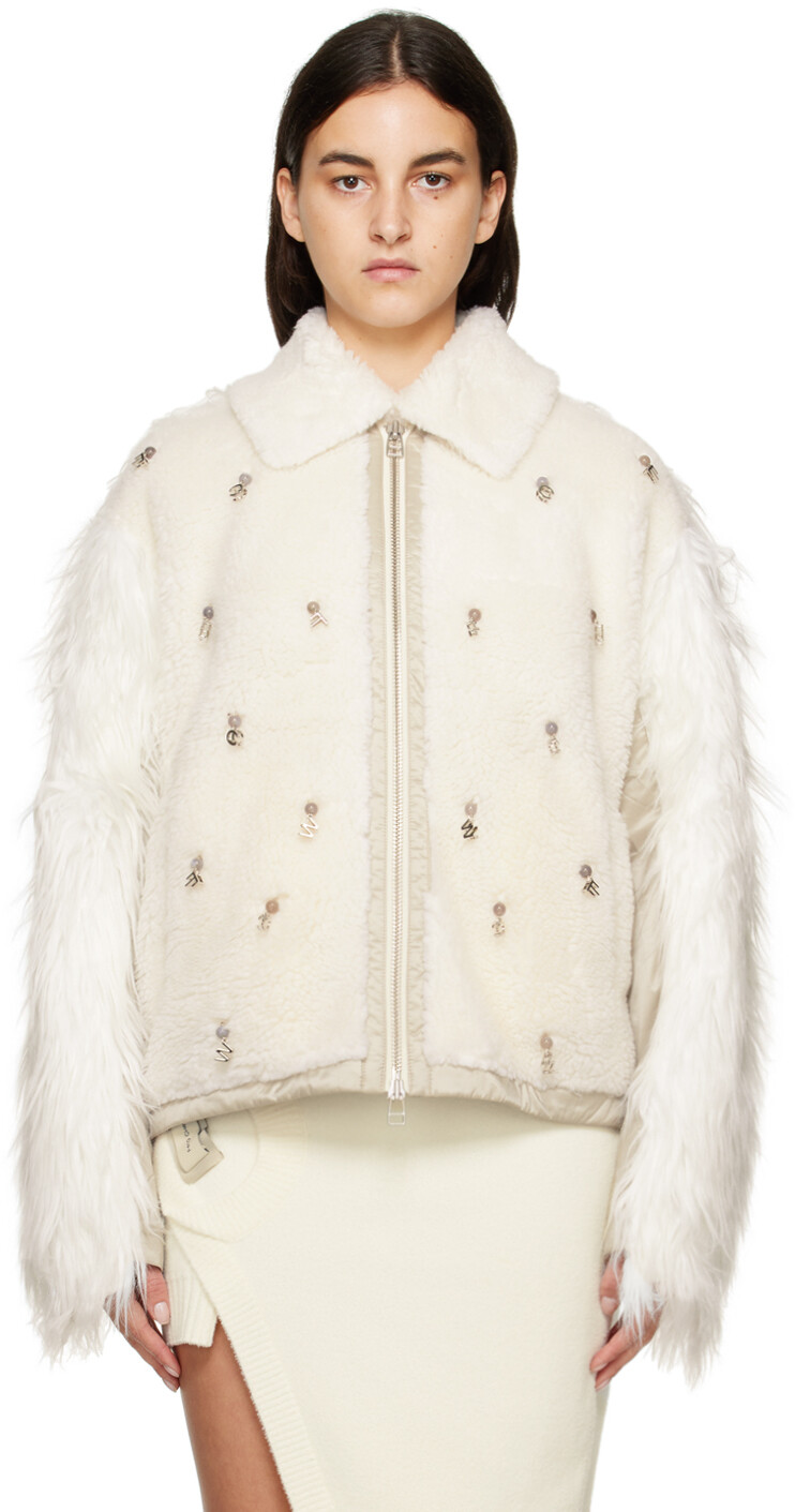 

Куртка Off-White Charm из искусственного меха Feng Chen Wang