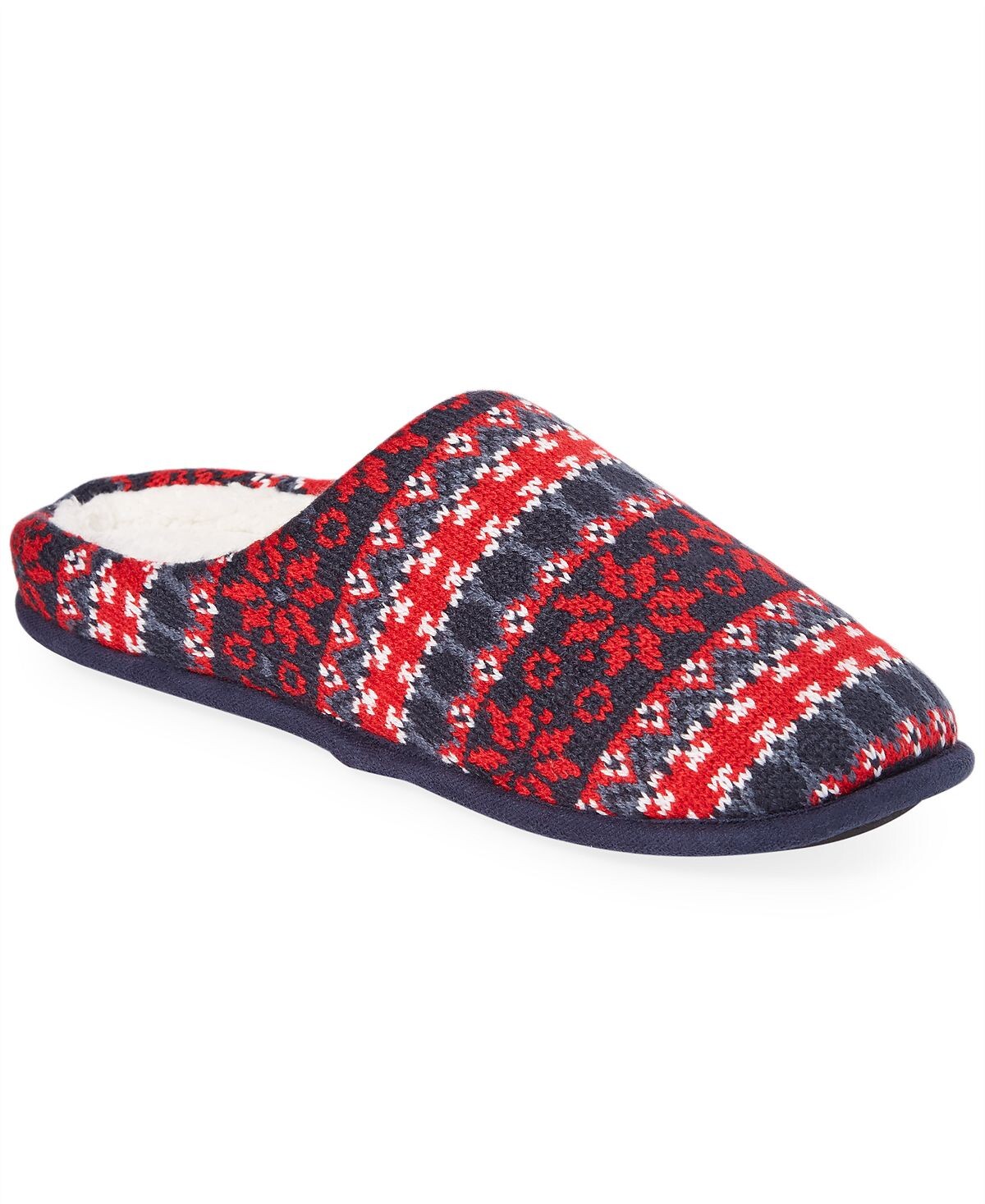 

Мужские тапочки fair isle на флисовой подкладке, созданные для macy's Club Room, мульти