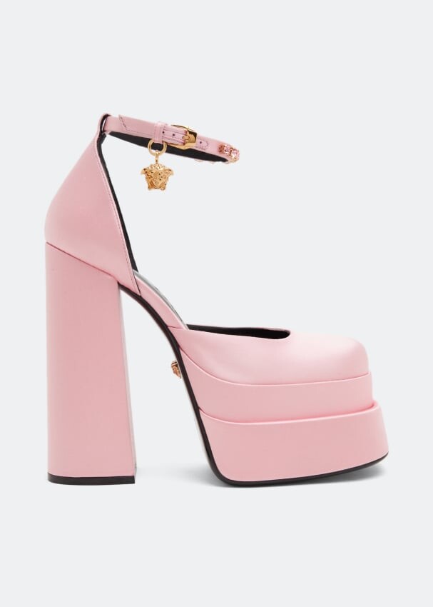 

Туфли VERSACE Medusa Aevitas platform pumps , розовый