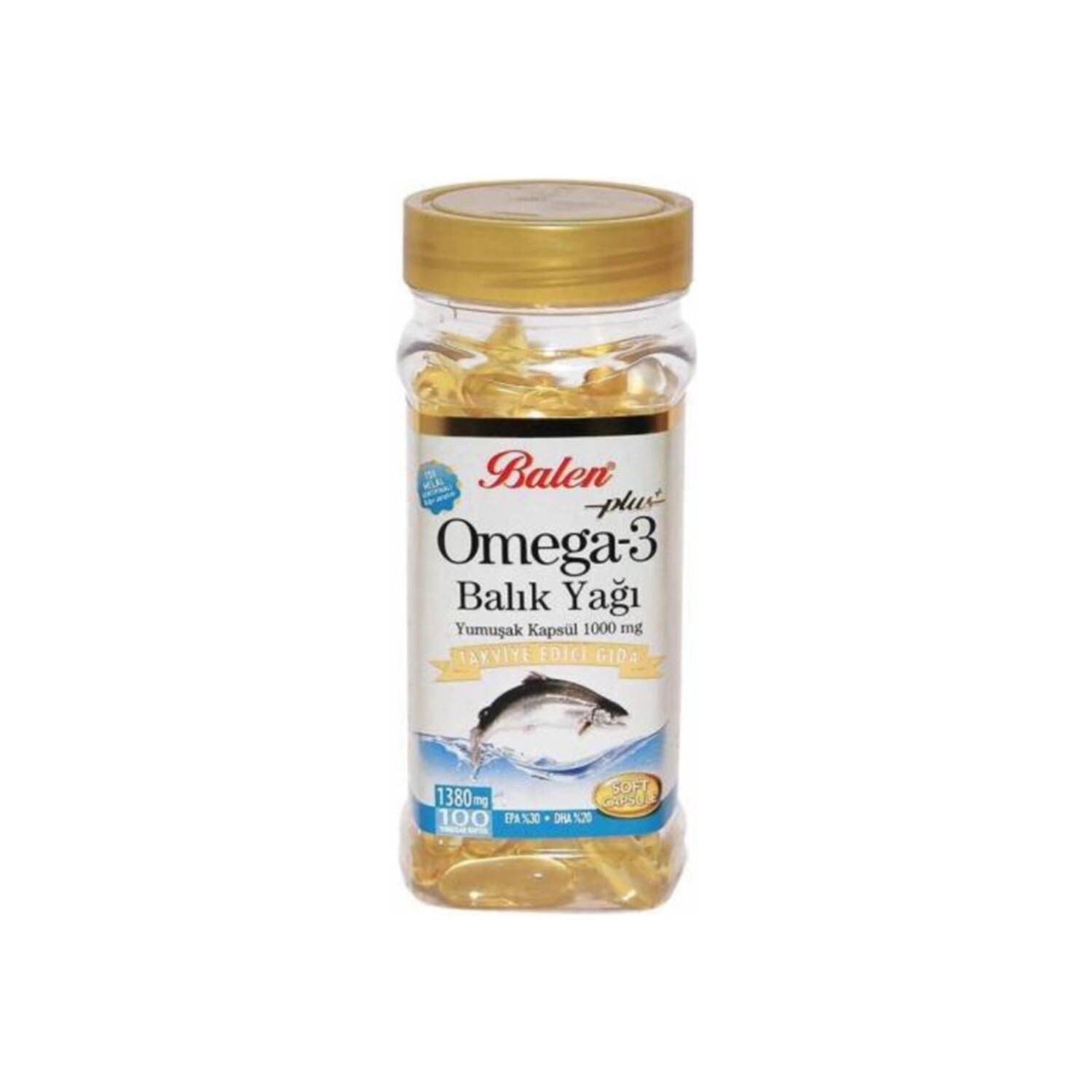 

Рыбий жир Balen Omega-3 Plus+, 100 капсул
