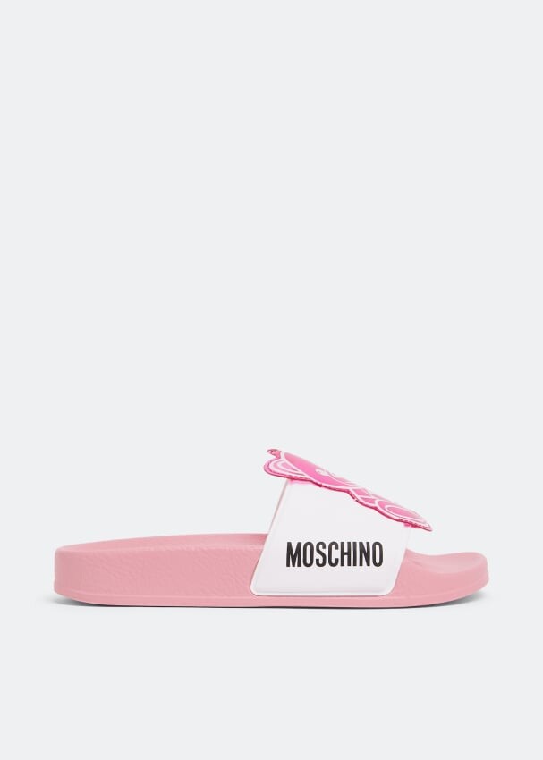 

Шлепанцы MOSCHINO Teddy Bear slides, белый