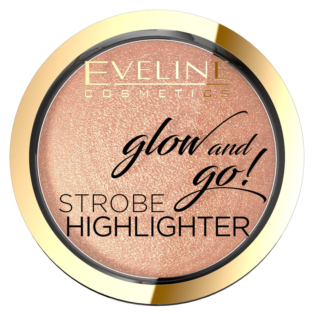 

Eveline Cosmetics Светящийся хайлайтер Glow & Go Strobe 02 Нежное золото 8,5 г