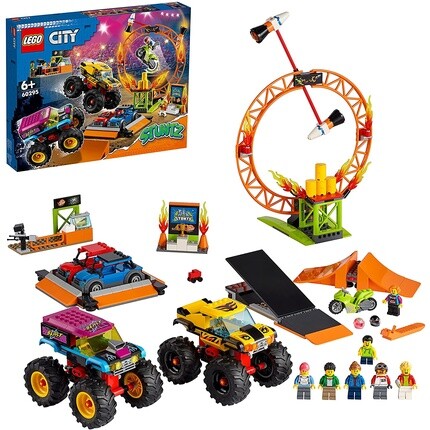 

Конструктор Lego 60295 City Stuntz Stunt Show Arena с 2 грузовиками-монстрами